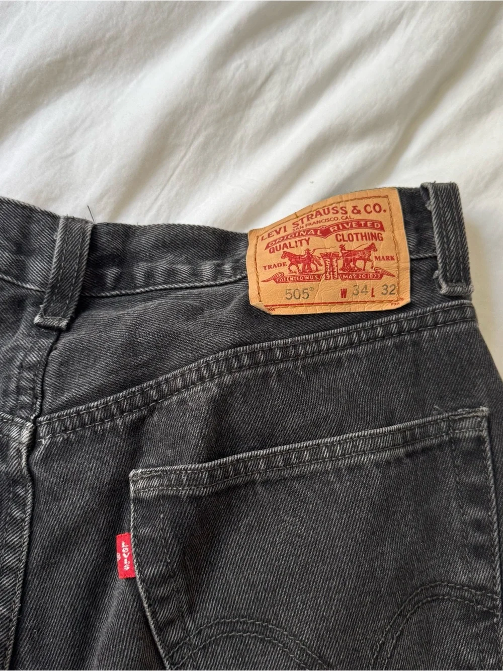 Black Men’s Levi’s 505 Jeans - Classic Straight Fit